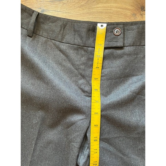 Women's Ann Taylor LOFT Petites Size 12P Capri Peddle Pusher Pants Brown Wool - Picture 2 of 4
